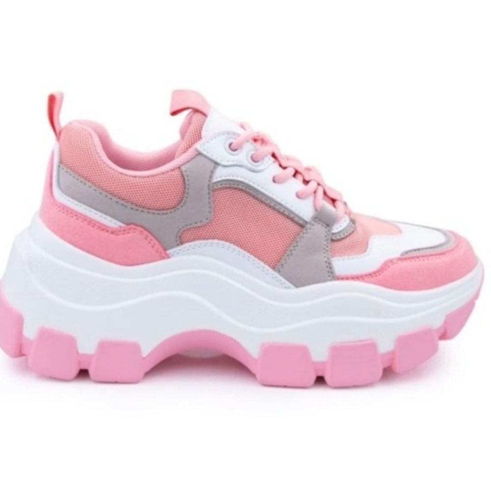 Women’s Chunky Pink Platform Sneakers